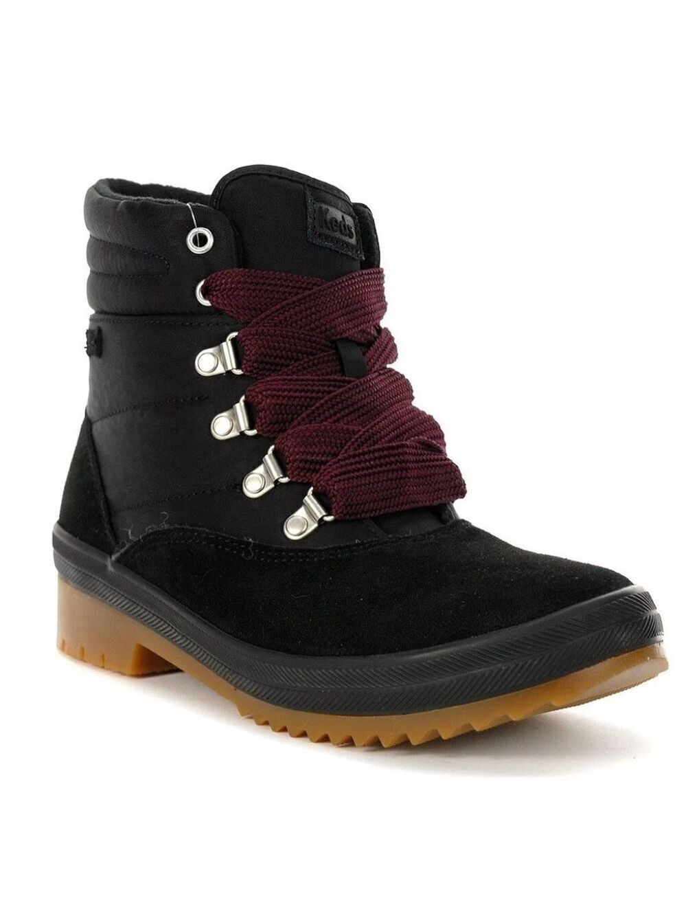 ** Keds Black Camp Suede Hiking Boots Size 8.5